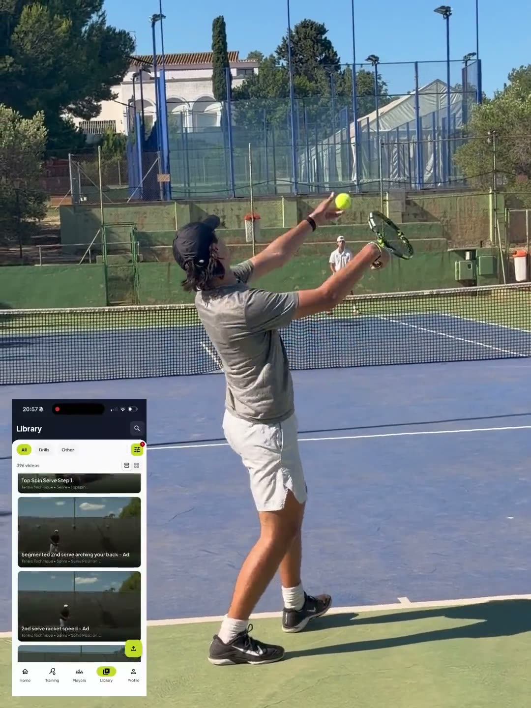 Remote tennis coaching with Rafael Font de Mora, video analysis and individualized player development.